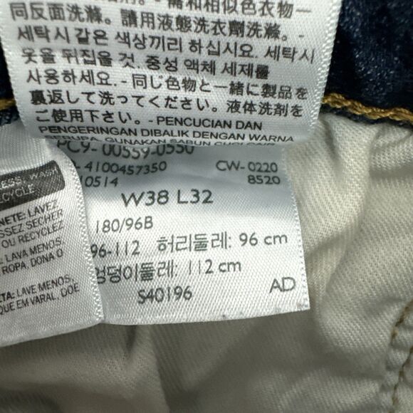 Levis 559 Jeans Mens 38x32‎ Blue Straight Grunge American Western Workwear Denim - Picture 11 of 12